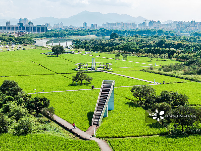 中国广东省广州市从化艾米稻香小镇图片素材
