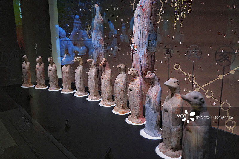 西安机场博物馆展品图片素材