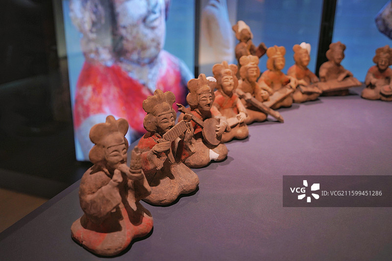 西安机场博物馆展品图片素材