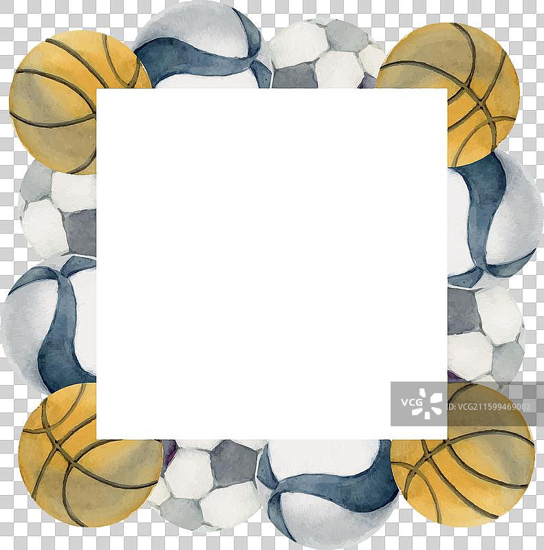 手绘水彩运动器材 篮球图片素材