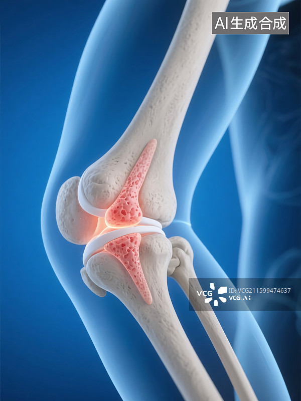 【AI数字艺术】关节结构插画图片素材