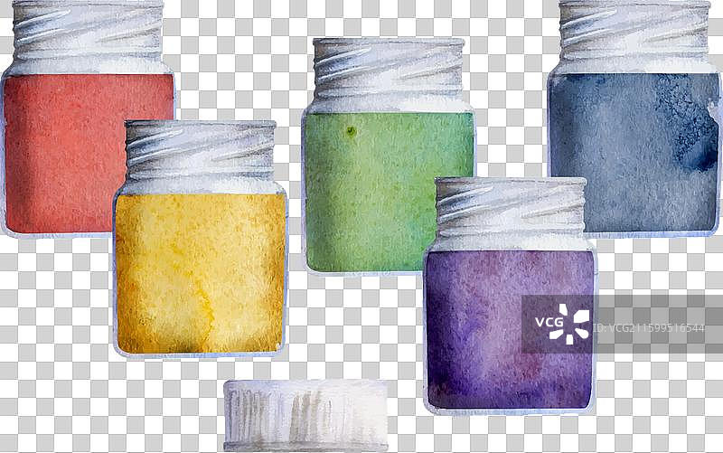 水彩手绘儿童绘画图片素材