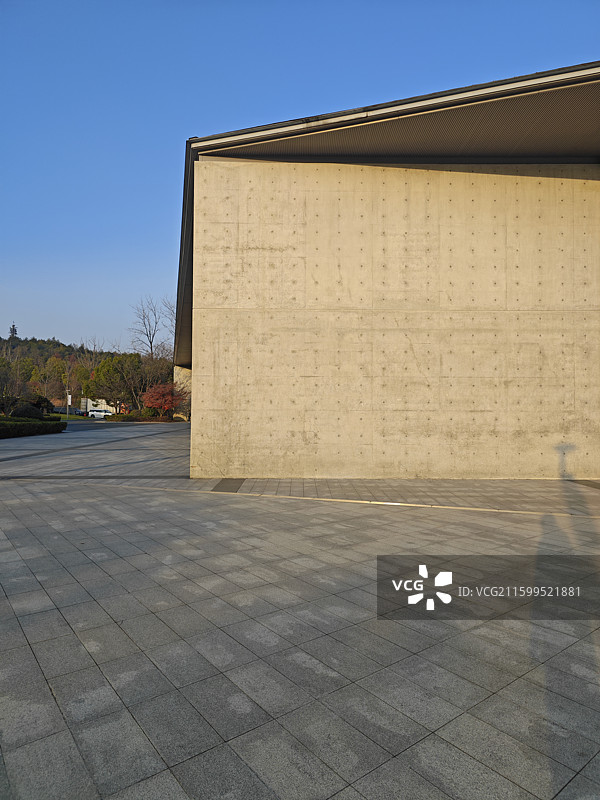 玉鸟集大屋顶良渚文化艺术中心安藤忠雄建筑设计图片素材