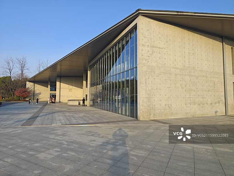 玉鸟集大屋顶良渚文化艺术中心安藤忠雄建筑设计图片素材