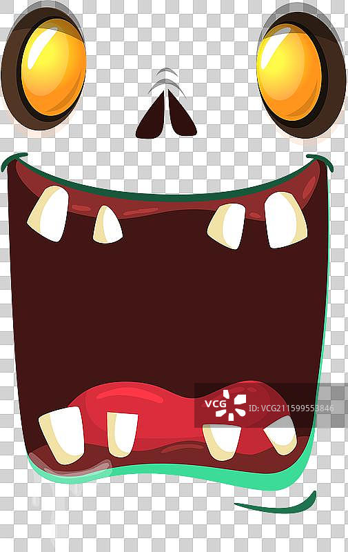 卡通搞笑绿色僵尸角色设计图片素材