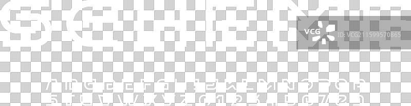 现代字体字母，由圆形线段构成图片素材