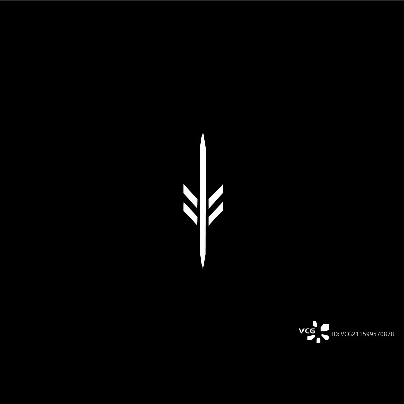 箭头 - 黑白孤立图标图片素材