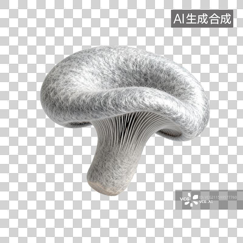 【AI数字艺术】手工毛毡质感蘑菇图片素材