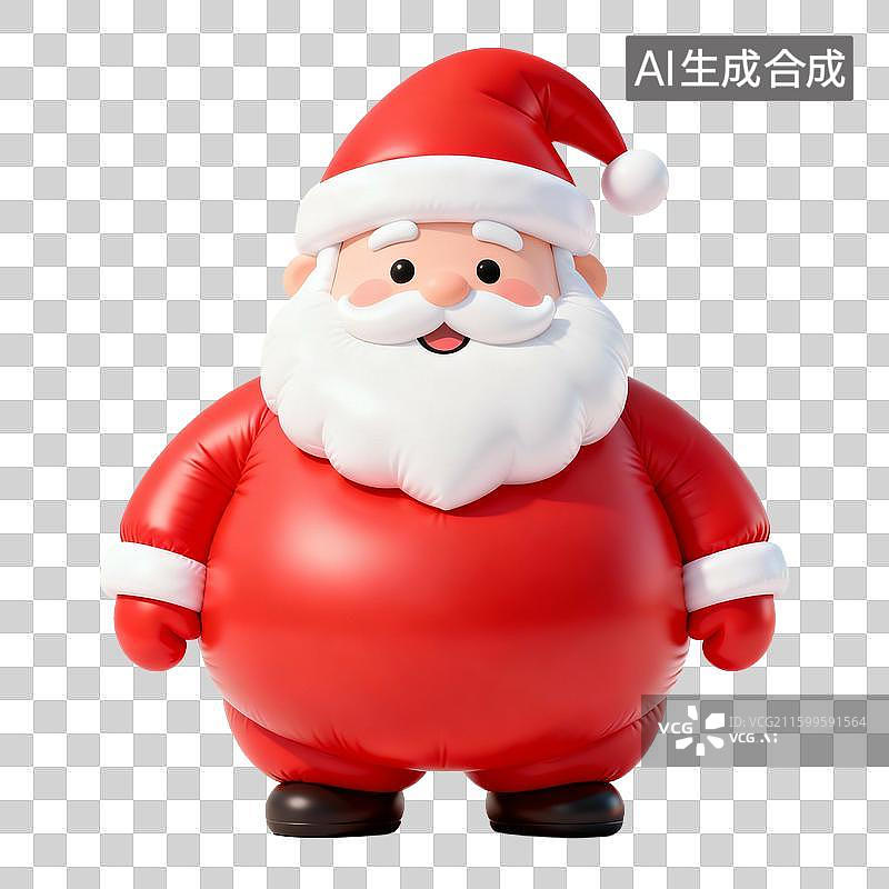 【AI数字艺术】圣诞节膨胀风免扣元素， 蝴蝶结 气球 蜡烛 烛台 圣诞老人 雪人 雪花 鹿 圣诞帽 礼物盒 等等图片素材