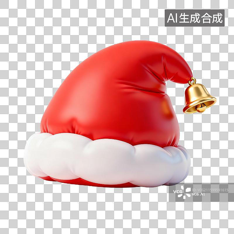 【AI数字艺术】圣诞节膨胀风免扣元素， 蝴蝶结 气球 蜡烛 烛台 圣诞老人 雪人 雪花 鹿 圣诞帽 礼物盒 等等图片素材