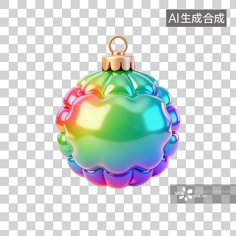 【AI数字艺术】圣诞节膨胀风免扣元素， 蝴蝶结 气球 蜡烛 烛台 圣诞老人 雪人 雪花 鹿 圣诞帽 礼物盒 等等图片素材