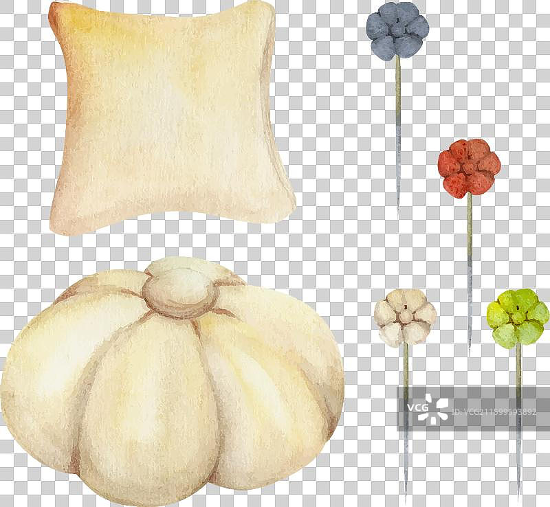 手绘水彩缝纫手工艺刺绣图片素材