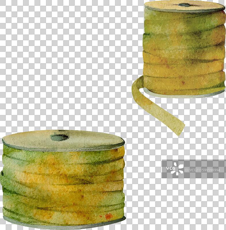 手绘水彩缝纫手工刺绣图片素材