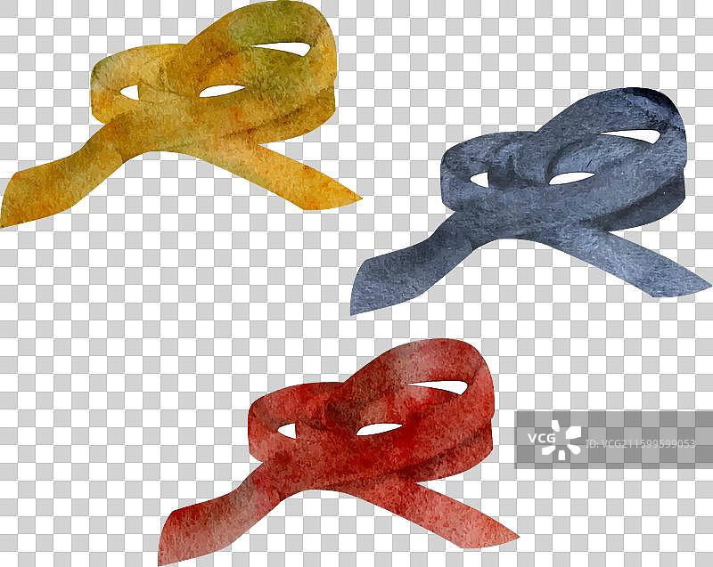 hand drawn watercolor sewing craft embroidery图片素材