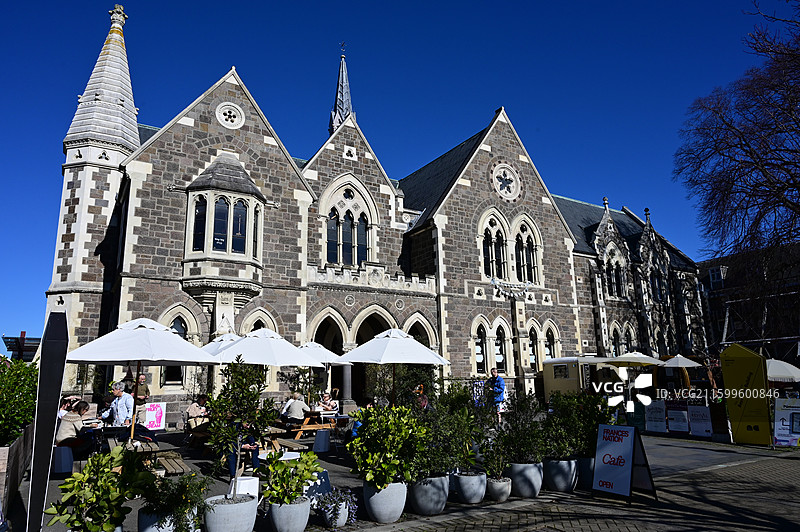 Christchurch新西兰基督城冬日城市风光图片素材