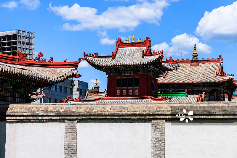 蒙古国乌兰巴托市兴仁寺图片素材