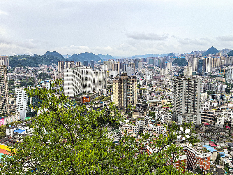 贵州六盘水市中国凉都六盘水城市风光图片素材
