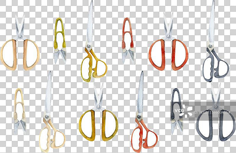 手绘水彩缝纫工艺刺绣图片素材