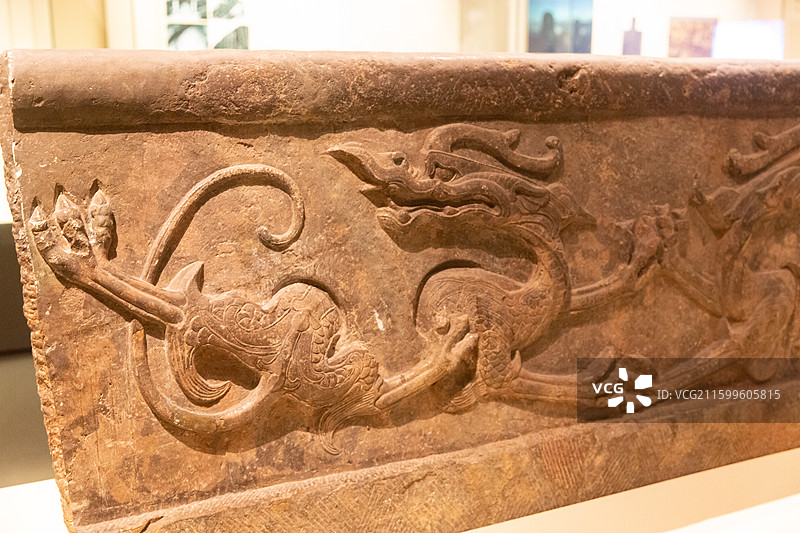 中国国家博物馆古代中国基本陈列安济桥石栏板图片素材