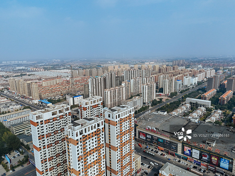 开原市 许台村 人民公园 植物园 航拍图片素材