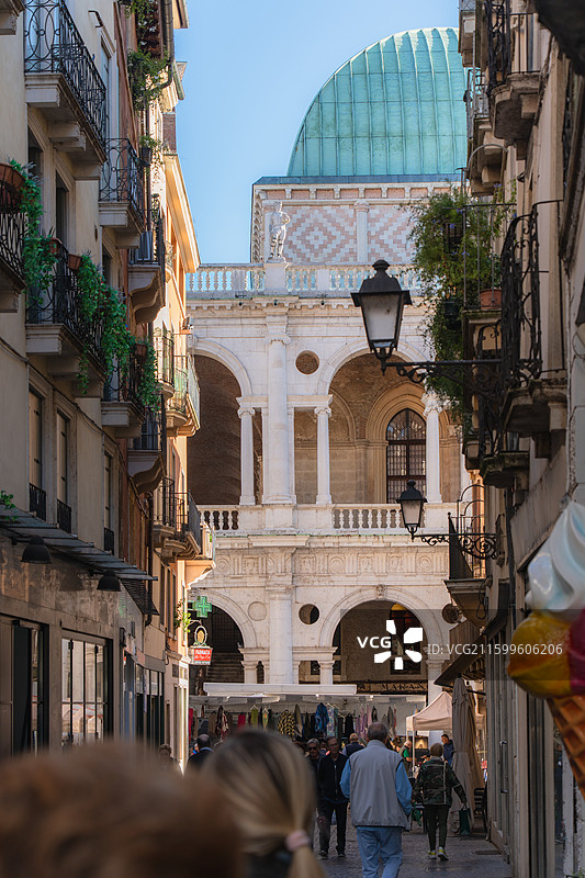 意大利维琴察帕拉迪奥之城的建筑巴西利卡图片素材