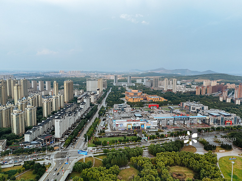 辽阳市 文圣区 太子河 河东广场 白塔公园 航拍图片素材