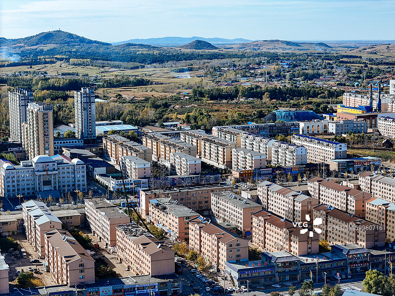 舒兰市 王家街 舒兰大街 森林公园 航拍图片素材