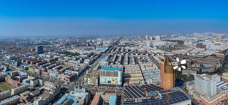 松原市 宁江区 金钻广场 青年大街 航拍图片素材