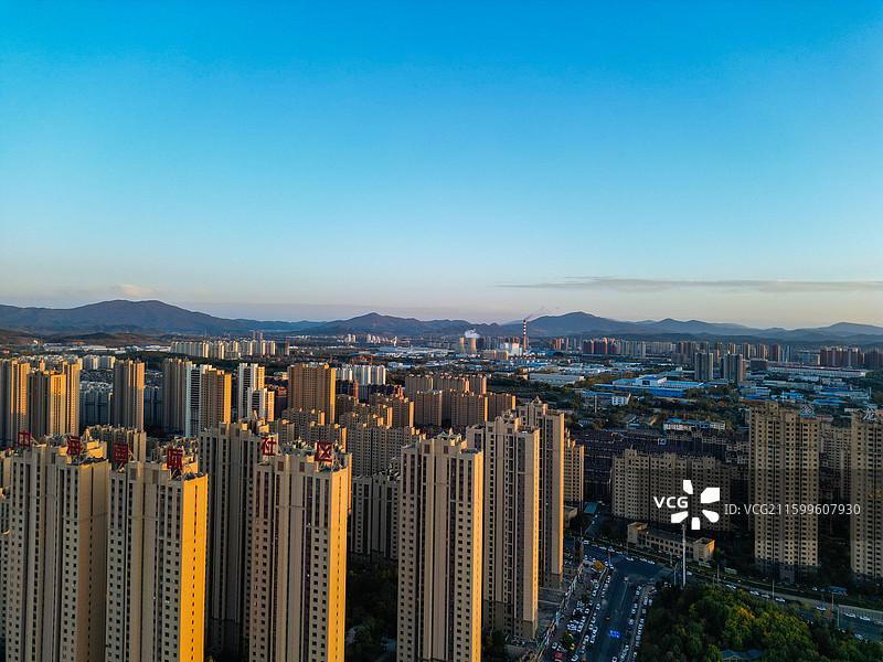 吉林市 丰满区 江南公园 松花江 江城广场 航拍图片素材