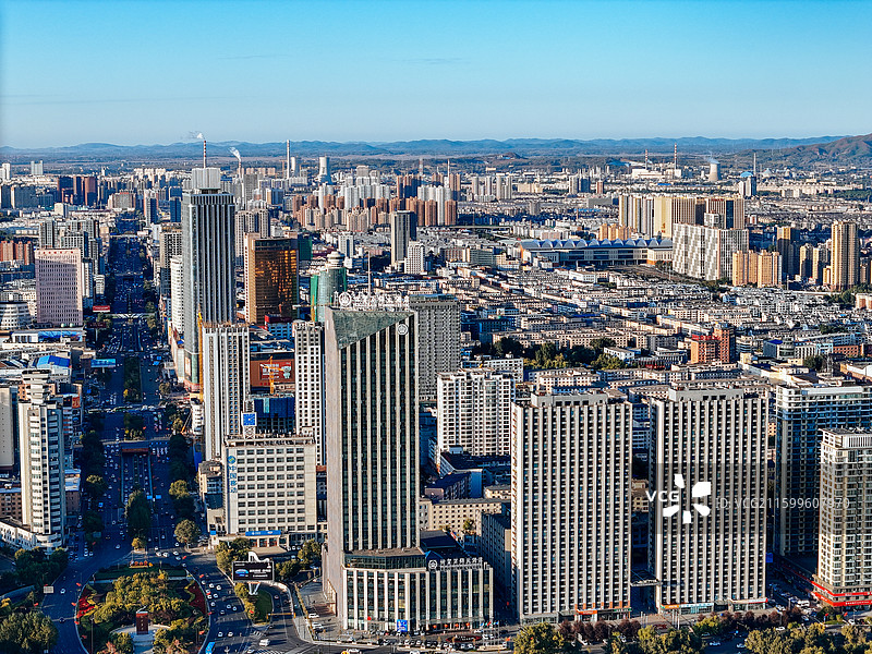 吉林市 丰满区 江南公园 松花江 江城广场 航拍图片素材