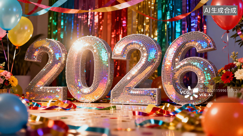 【AI数字艺术】2026新年庆祝场景图片素材