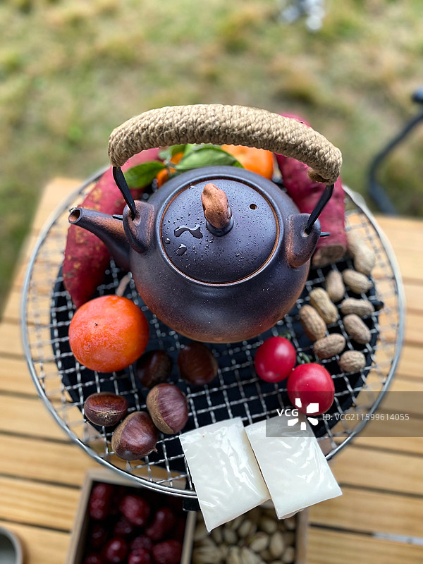 围炉煮茶图片素材