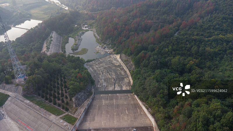 航拍：湖北省孝感市孝昌县观音湖生态文化旅游度假区图片素材