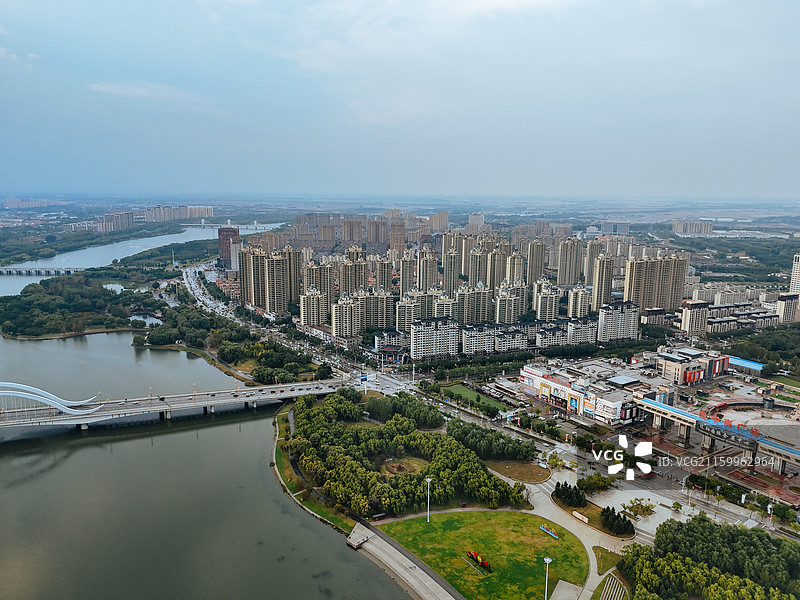 辽阳市 文圣区 太子河 河东广场 白塔公园 航拍图片素材