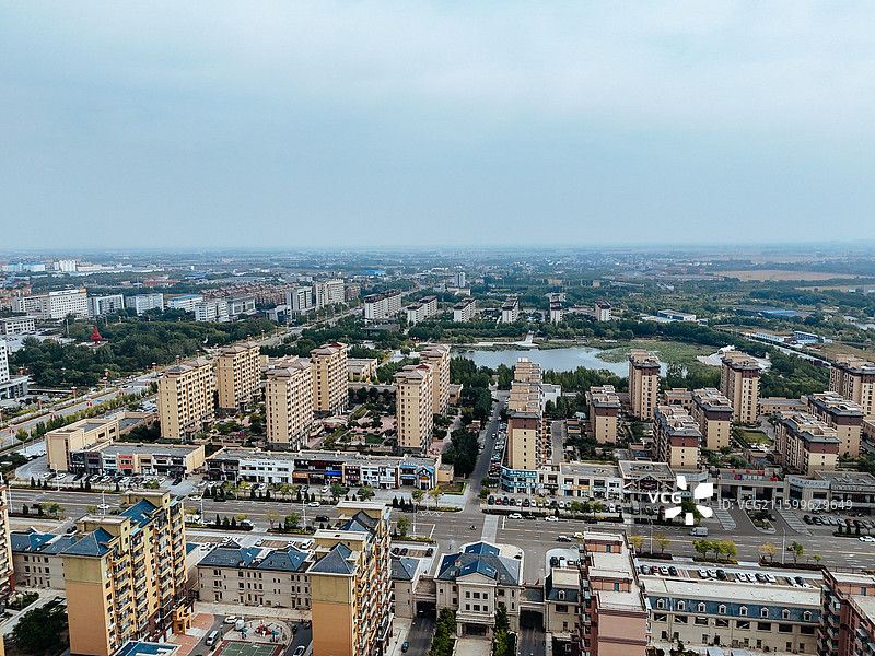 盘山县 太平镇 锦绣花谷 城市 航拍图片素材