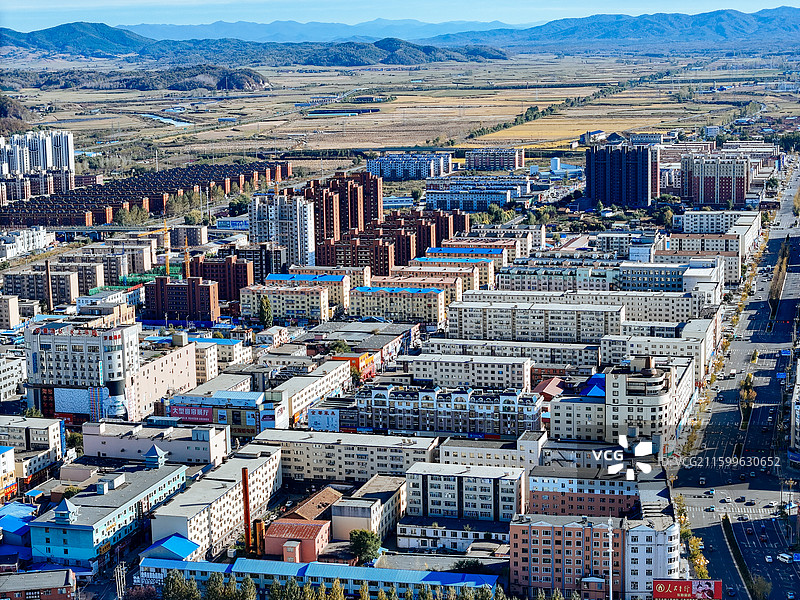 舒兰市 王家街 舒兰大街 森林公园 航拍图片素材