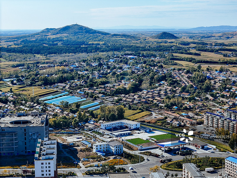 舒兰市 王家街 舒兰大街 森林公园 航拍图片素材