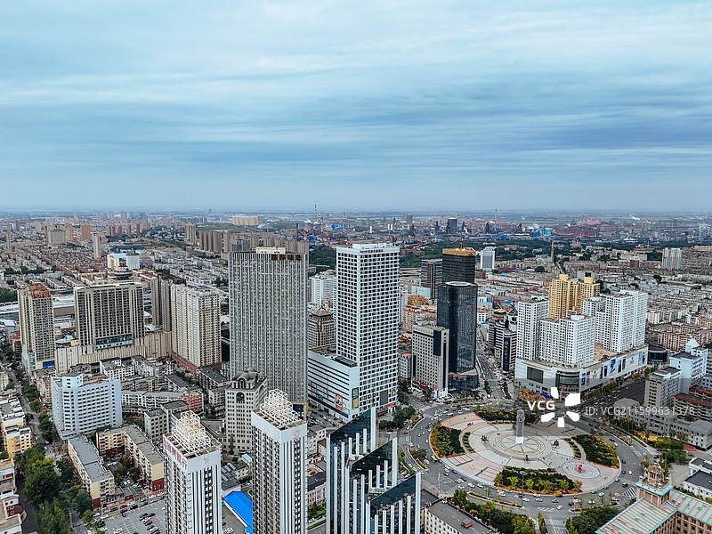 鞍山市 铁东区 胜利广场 玉佛山 人民公园 航拍 地标图片素材