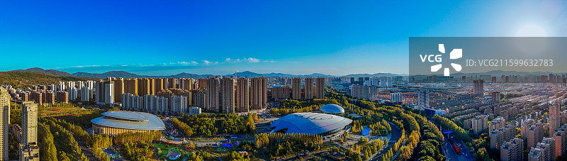 吉林市 丰满区 江南公园 松花江 江城广场 航拍图片素材