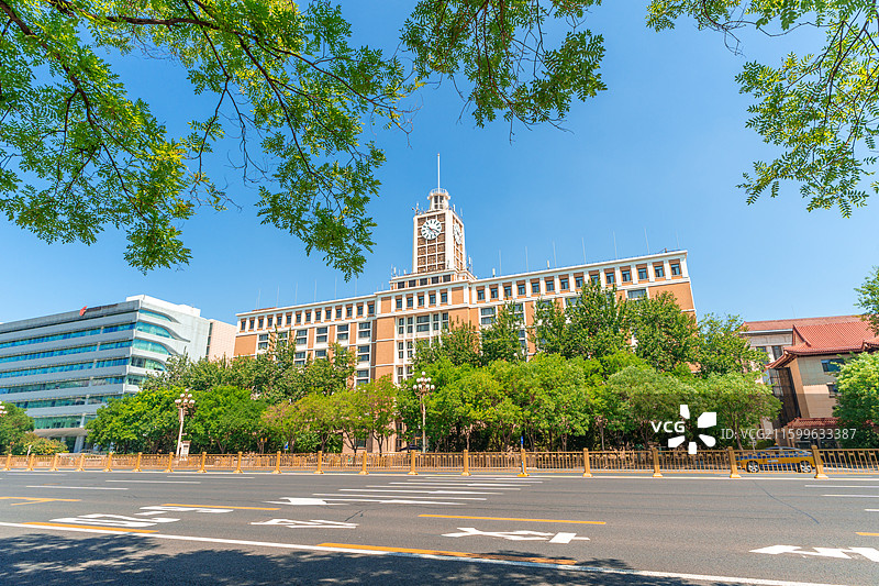 北京电报大楼图片素材