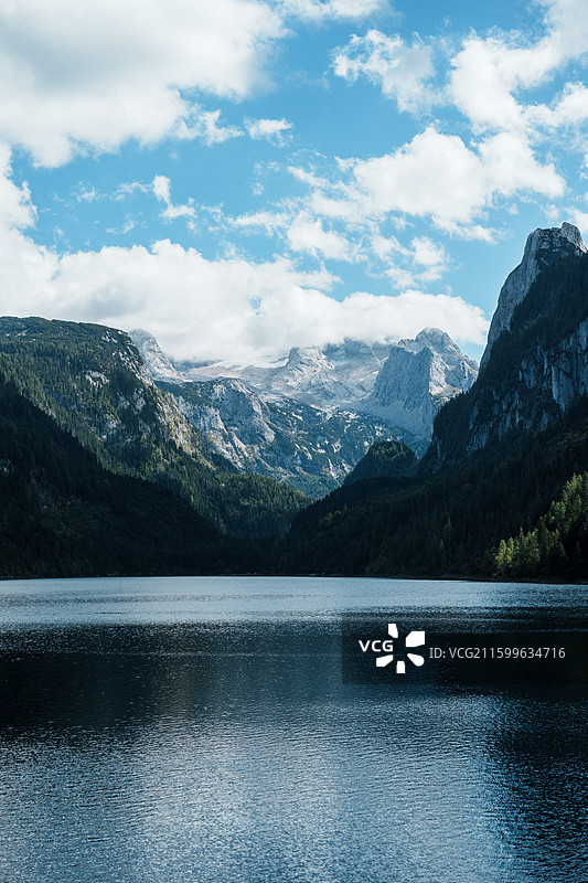 奥地利湖区戈绍湖图片素材