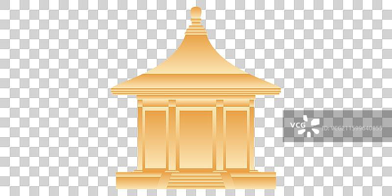 先农坛神仓明清两代皇家祭祀北京古代建筑博物馆中轴线世界遗产名录城市旅游地标新国风扁平简约渐变矢量图图片素材