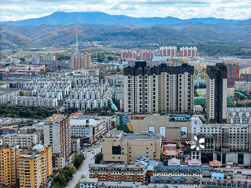 白山市 浑江区 北山公园 北安大街 浑江图片素材