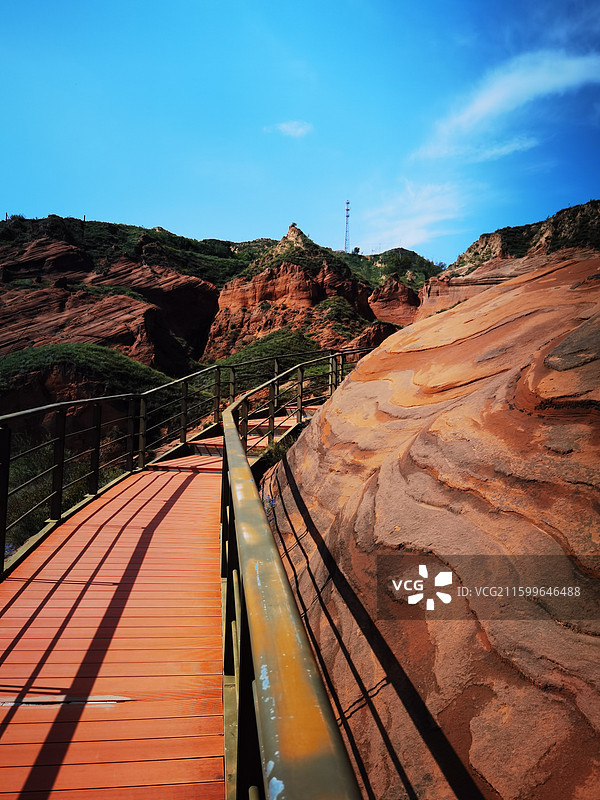 陕西省榆林市波浪谷风景图片素材