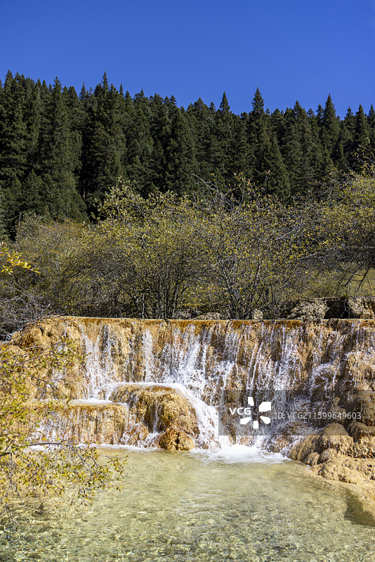 四川阿坝黄龙景区美景图片素材