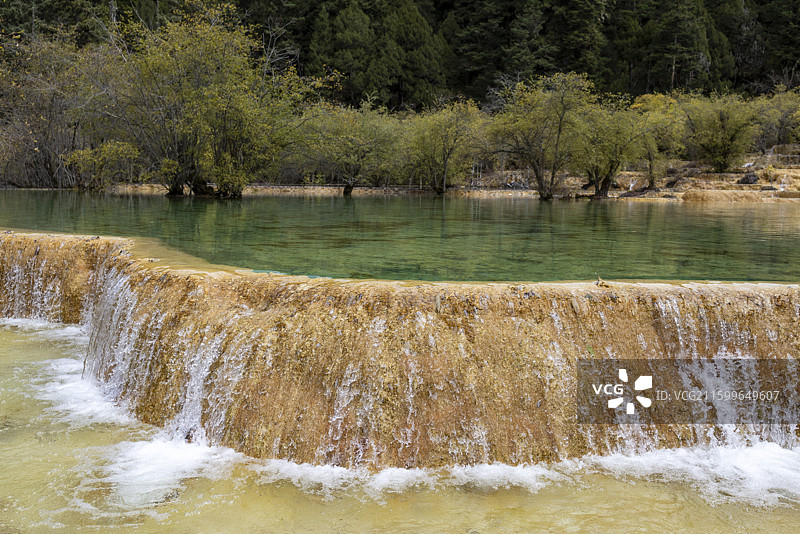 四川阿坝黄龙景区美景图片素材
