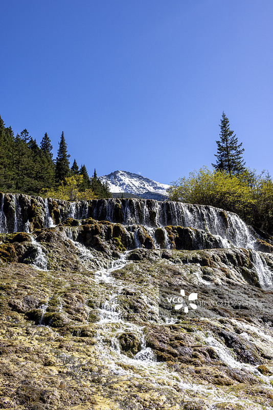 四川阿坝黄龙景区美景图片素材