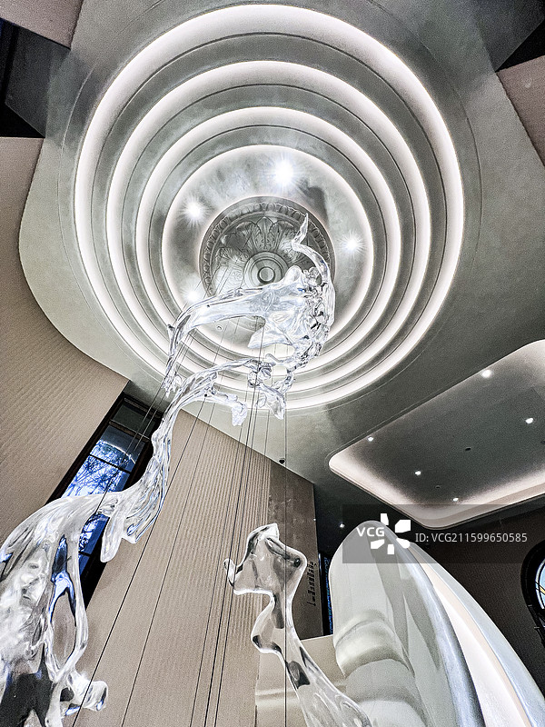 旋转楼梯灯饰图片素材