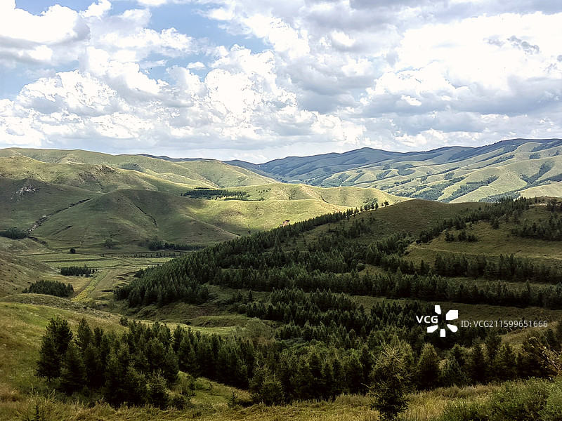 高山草原秋景——拍摄乌兰察布红石崖图片素材