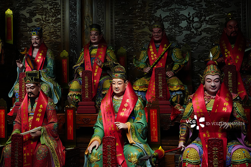 上海 川沙古镇 3A级景区 川沙城隍庙图片素材